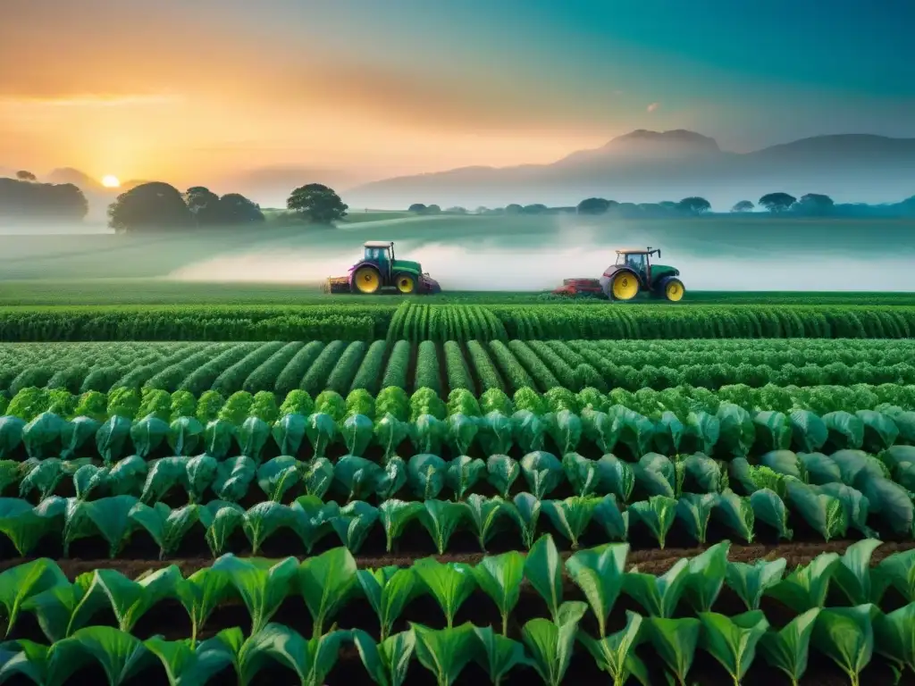 Agricultores siguen ciclo de Venus en campo verde