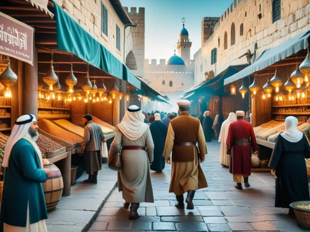 Una animada reconstrucción virtual de Jerusalén, donde conviven civilizaciones antiguas en medio de bulliciosas calles y mercados
