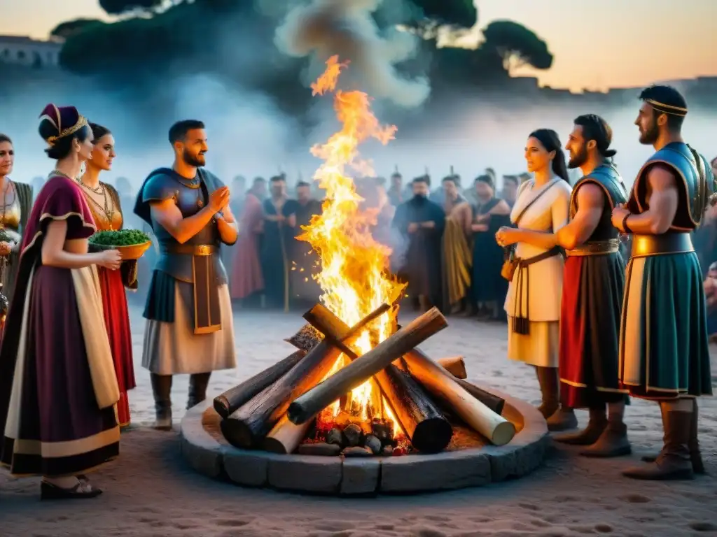 Antigua celebración del solsticio de invierno en Roma, con origen pagano tradición Navidad