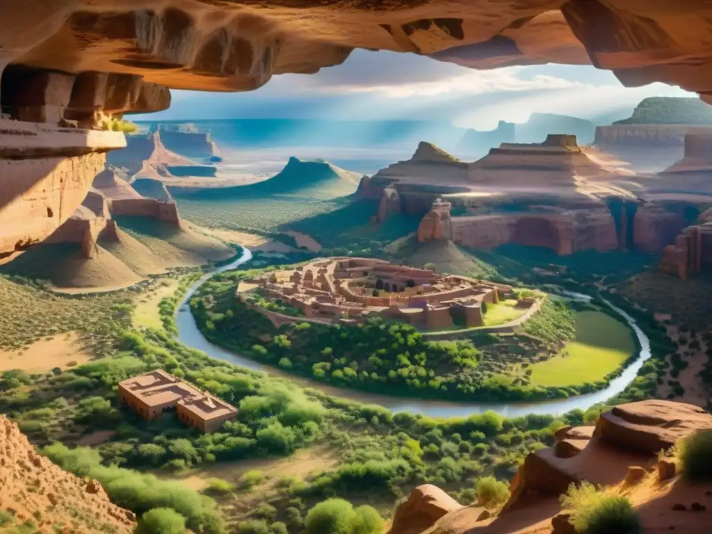 Explora las antiguas ciudades subterráneas con intrincadas cámaras iluminadas por la luz solar