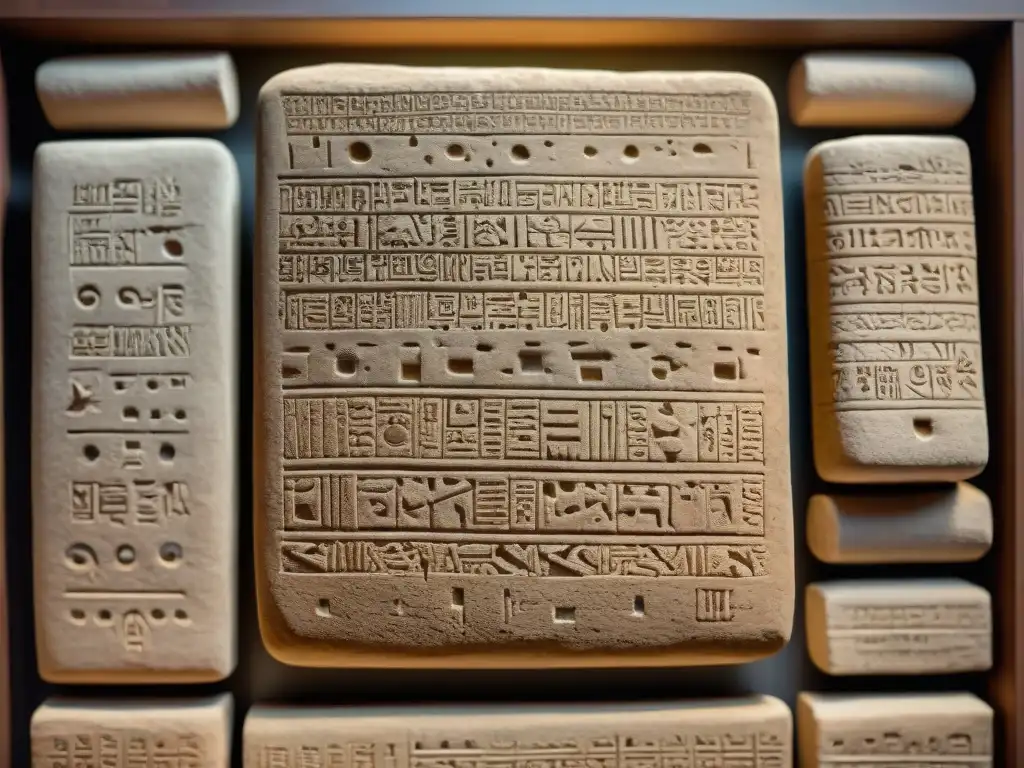 Tabletas de arcilla mesopotámicas: aromaterapia ancestral Antiguas tablillas cuneiformes mesopotámicas detallando aromaterapia en civilizaciones antiguas