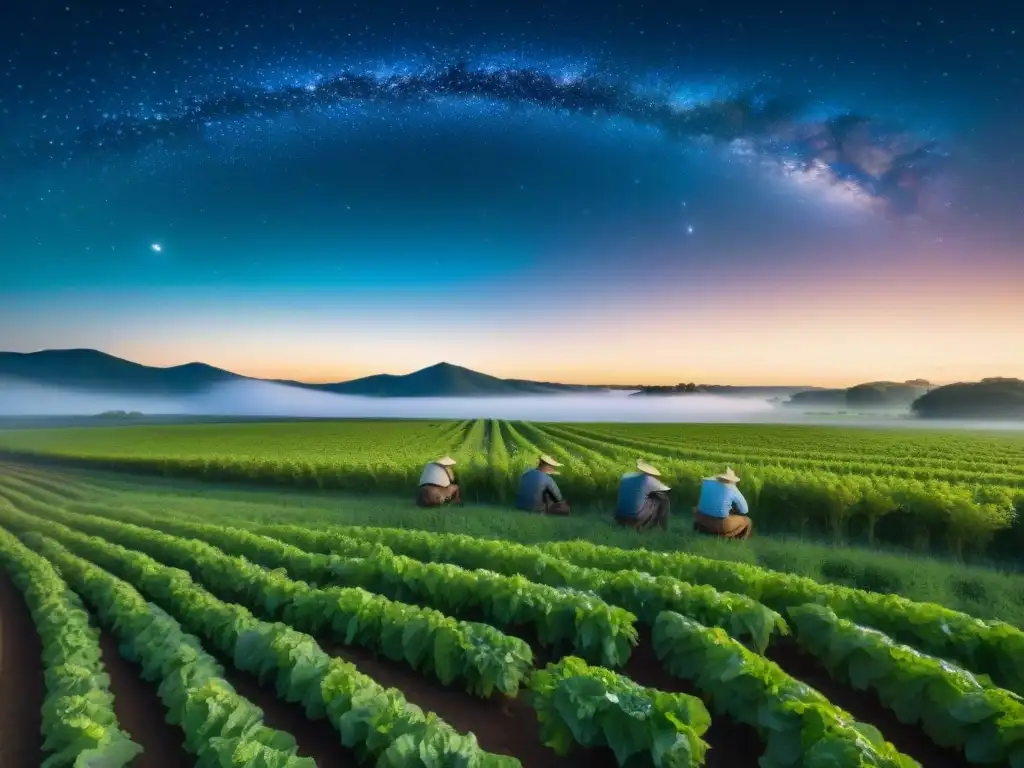 Antiguos agricultores estudian las estrellas para predicciones climáticas en una noche clara