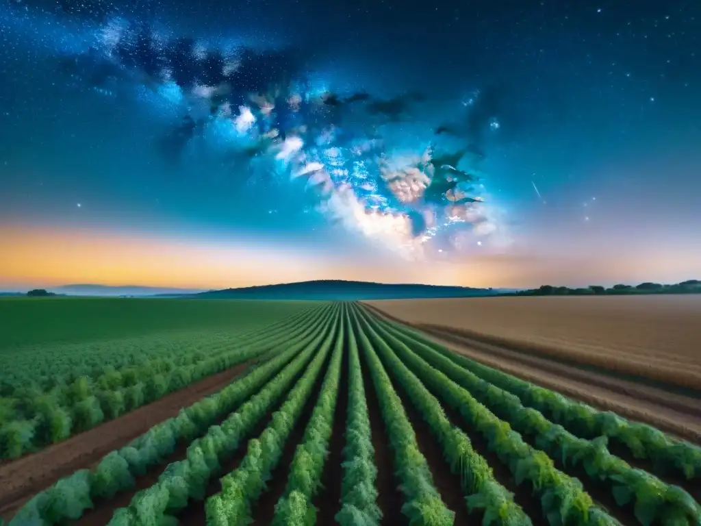 Antiguos agricultores usan las interpretaciones de la Vía Láctea en la antigüedad para guiar sus cultivos bajo un cielo estrellado