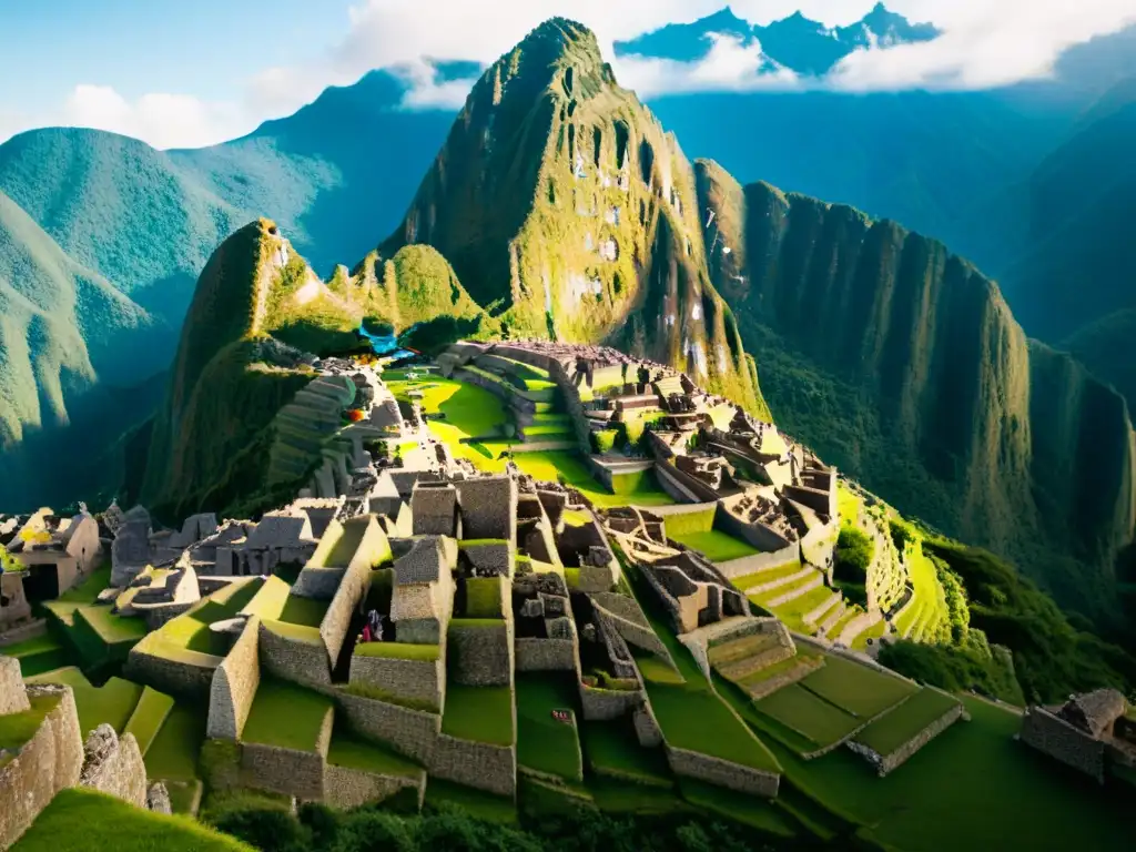 Arqueólogos usando tecnología de reconstrucción virtual Machu Picchu cambiando