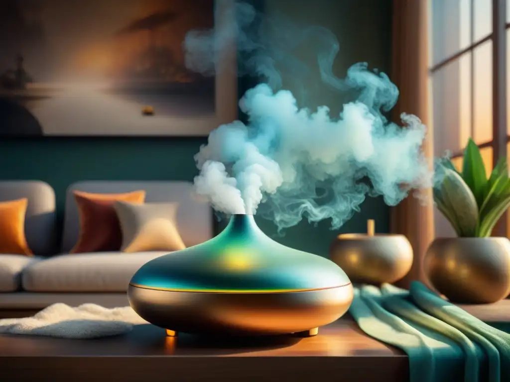 Disfrutando los beneficios del incienso en casa en un ambiente sereno y espiritual