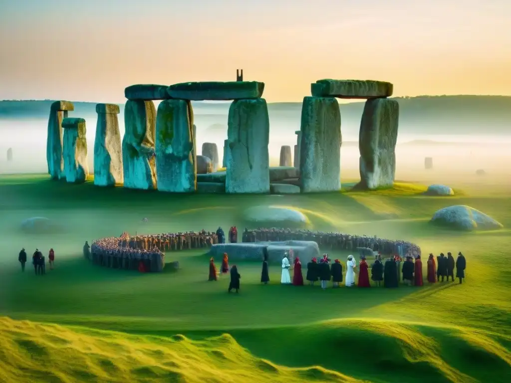 Celebraciones paganas en Stonehenge durante el Solsticio de Verano, misteriosa conexión entre rituales ancestrales y la naturaleza