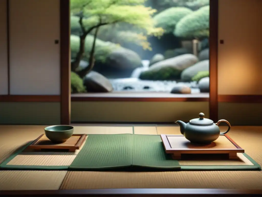 Ceremonia del Té en Japón: Detalles de un ritual antiguo con maestro y utensilios en sala tatami serena