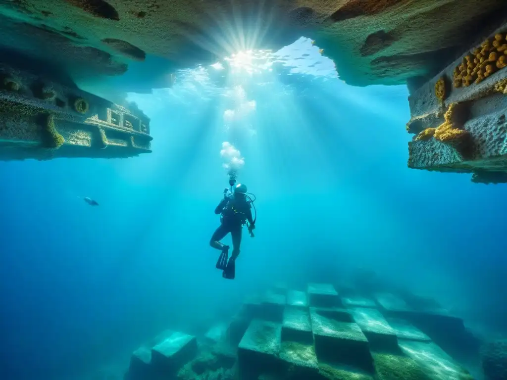 Descubre la ciudad sumergida Dwarka: mito hecho realidad en ruinas milenarias bajo el mar, rodeadas de vida marina