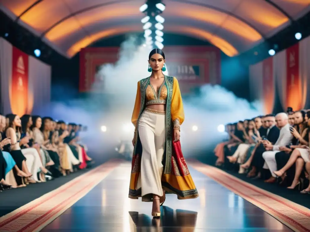 Desfile de moda con influencia de la India antigua en la moda contemporánea