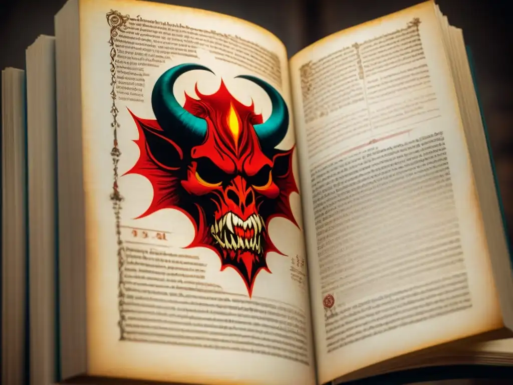 Detalle asombroso: Codex Gigas revela al diablo Detalle excepcional del Codex Gigas, revelando sus misterios y origen en la página del diablo
