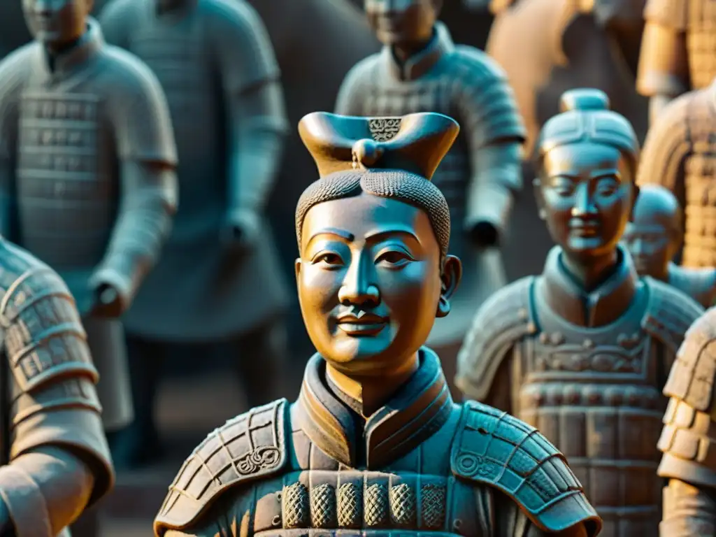 Detalles asombrosos del Guerrero de Terracota en Xi'an, China, resaltando su impacto cultural y relevancia en la actualidad