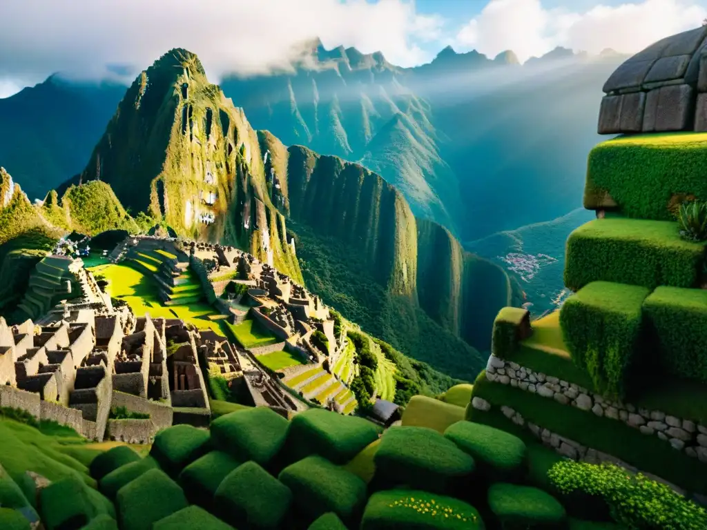 Reconstrucción digital de la ciudad precolombina de Machu Picchu, fusionando historia y tecnología