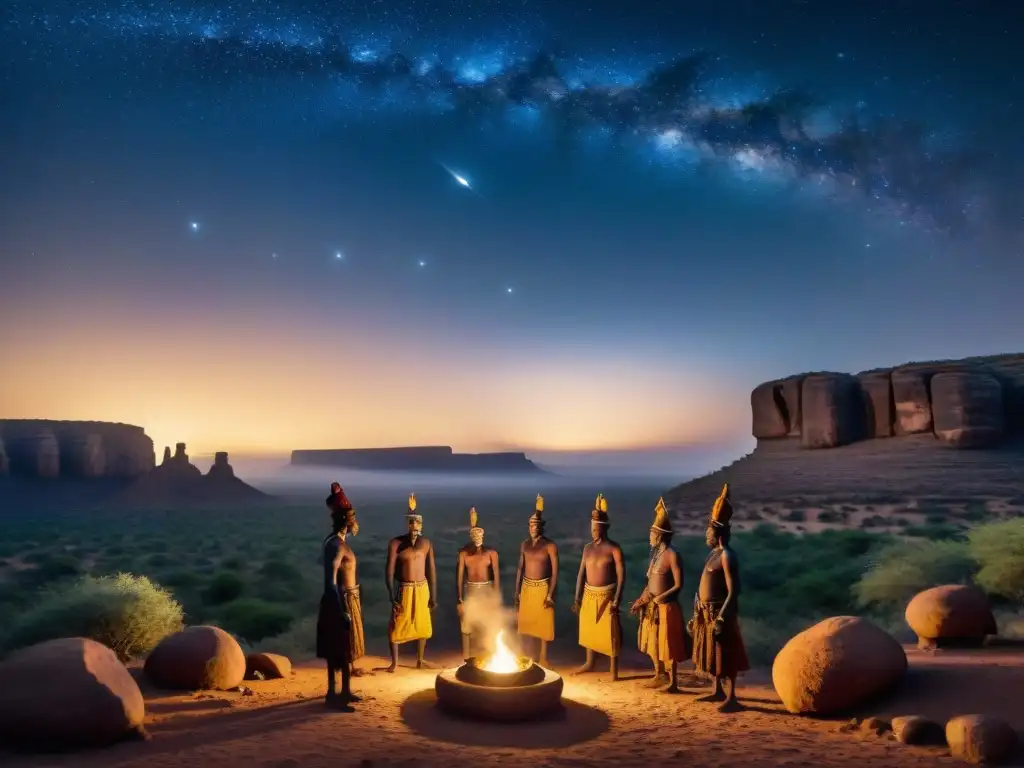 Los Dogon de Mali bailan bajo las estrellas con el conocimiento astronómico Dogon Sirio B