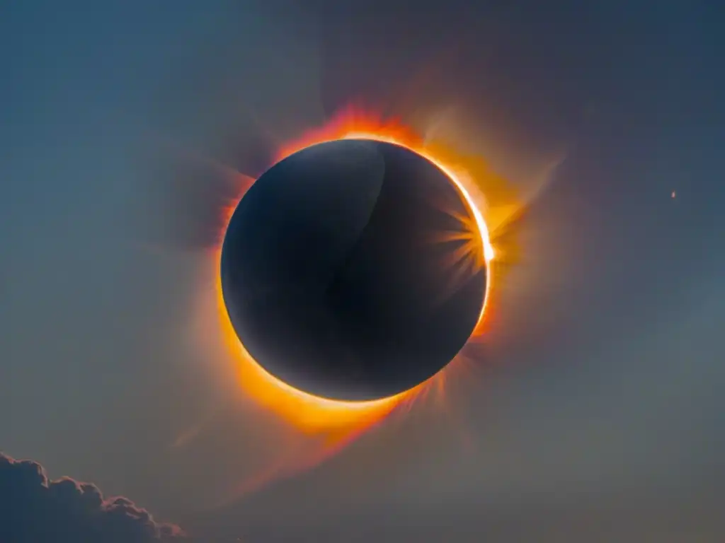 Un eclipse solar revela la dualidad entre luz y oscuridad en el cielo