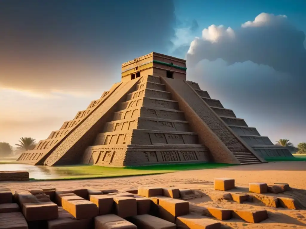 La enigmática presencia de un Ziggurat de Mesopotamia envuelto en misterio y leyendas ancestrales