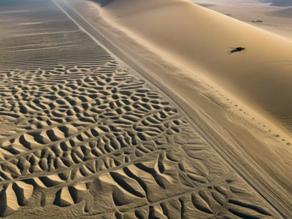 Las enigmáticas y precisas figuras de las Líneas de Nazca en el desierto, revelando el significado de estos geoglifos ancestrales