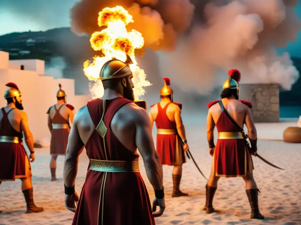 Un épico espectáculo teatral retrata el fuego griego en toda su gloria mitológica