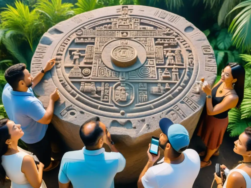 Expertos interpretan moderna calendario maya en templo antiguo