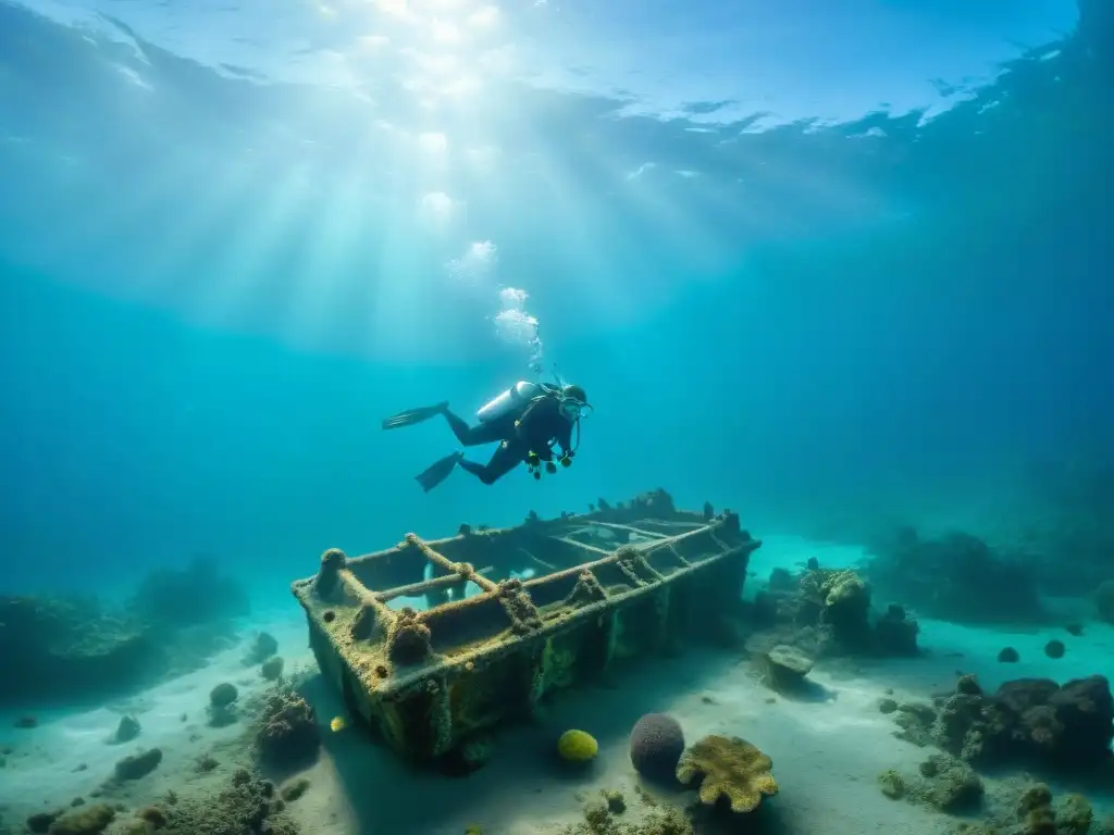 Exploración de buzos en el antiguo naufragio de Uluburun, con artefactos antiguos descubiertos en el fondo marino