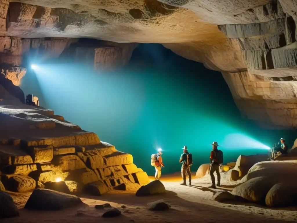 Exploración en cuevas antiguas misteriosas de Chichén Itzá en México