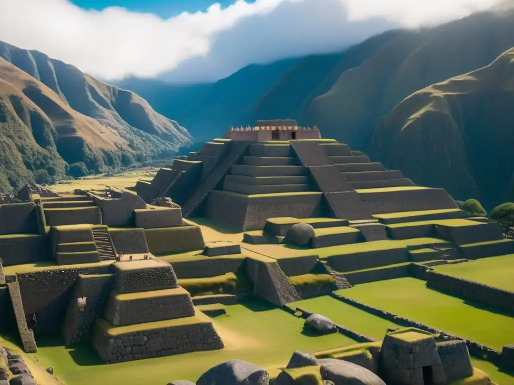 Impresionante arquitectura inca de Sacsayhuamán, revelando misterios de ingeniería ancestral