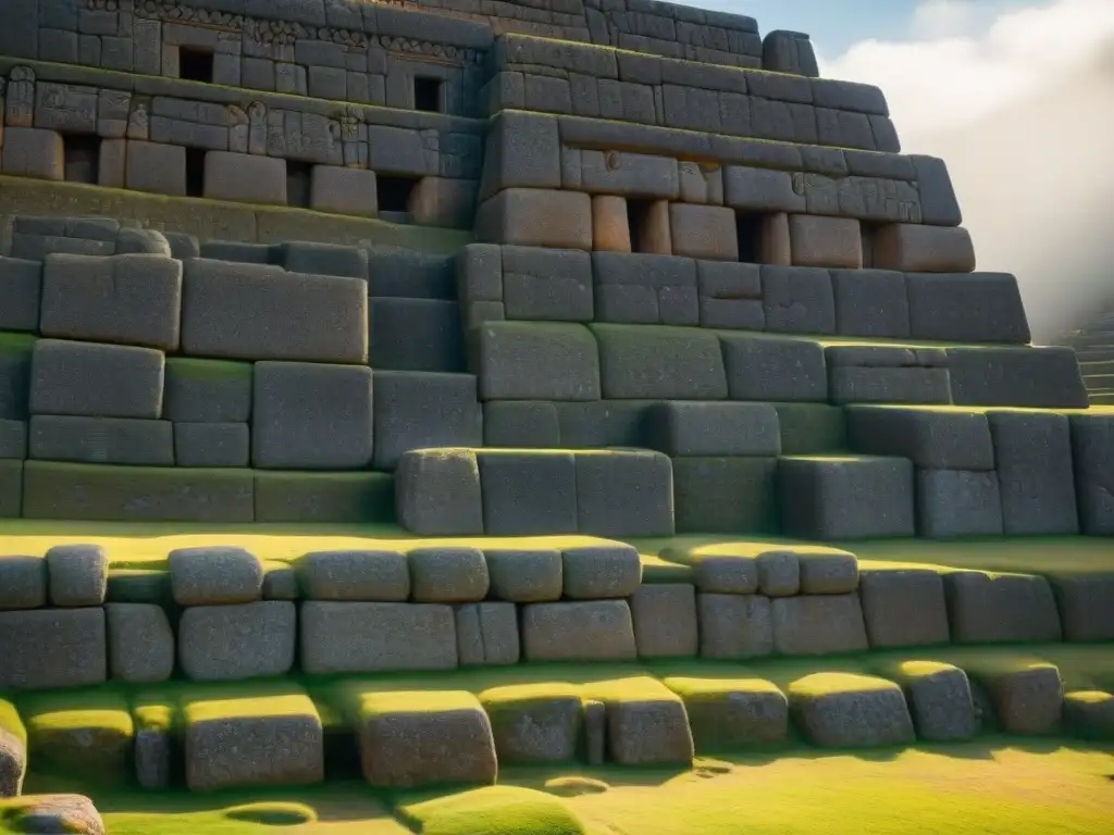 Impresionante arquitectura inca de Sacsayhuamán, revelando los misterios de la construcción sin mortero