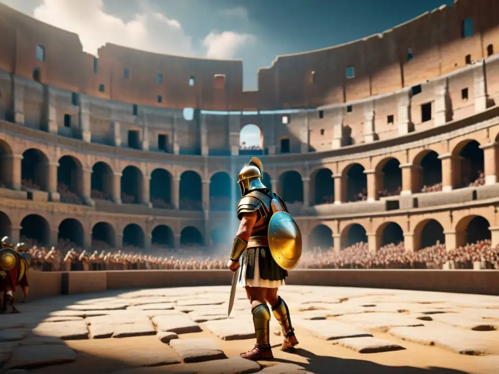 Impresionante recreación en realidad virtual de gladiadores en el Coliseo Romano