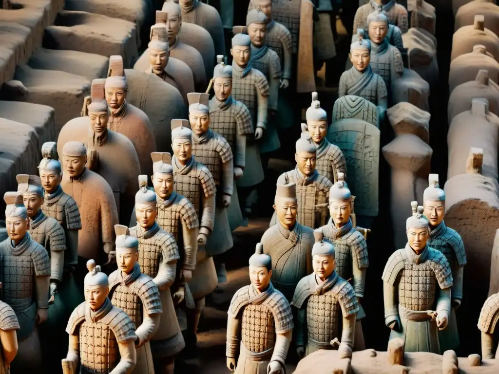 Increíble vista del Ejército de Terracota de Qin Shi Huang, revelando secretos de la antigua historia china