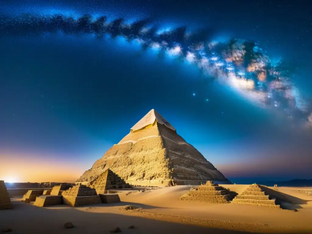 Influencia de los astros en el destino de los faraones bajo el cielo estrellado sobre las Pirámides de Giza