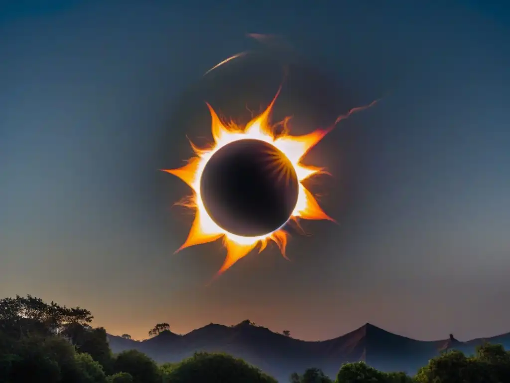 La influencia de los eclipses en textos antiguos: la danza etérea de luz y sombra durante un eclipse solar total