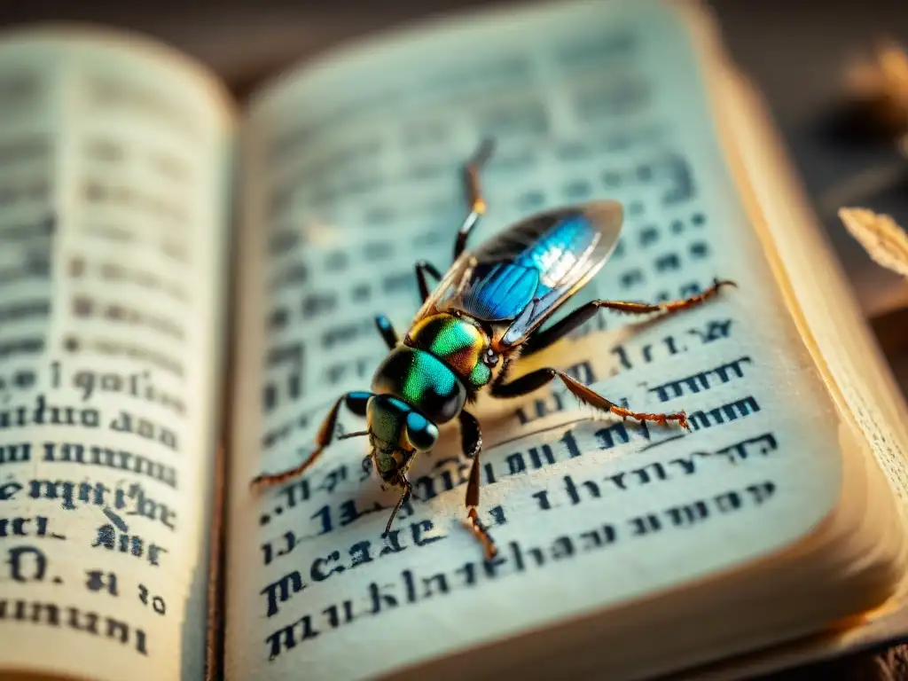 Insectos destructores invaden antiguas civilizaciones en manuscritos iluminados