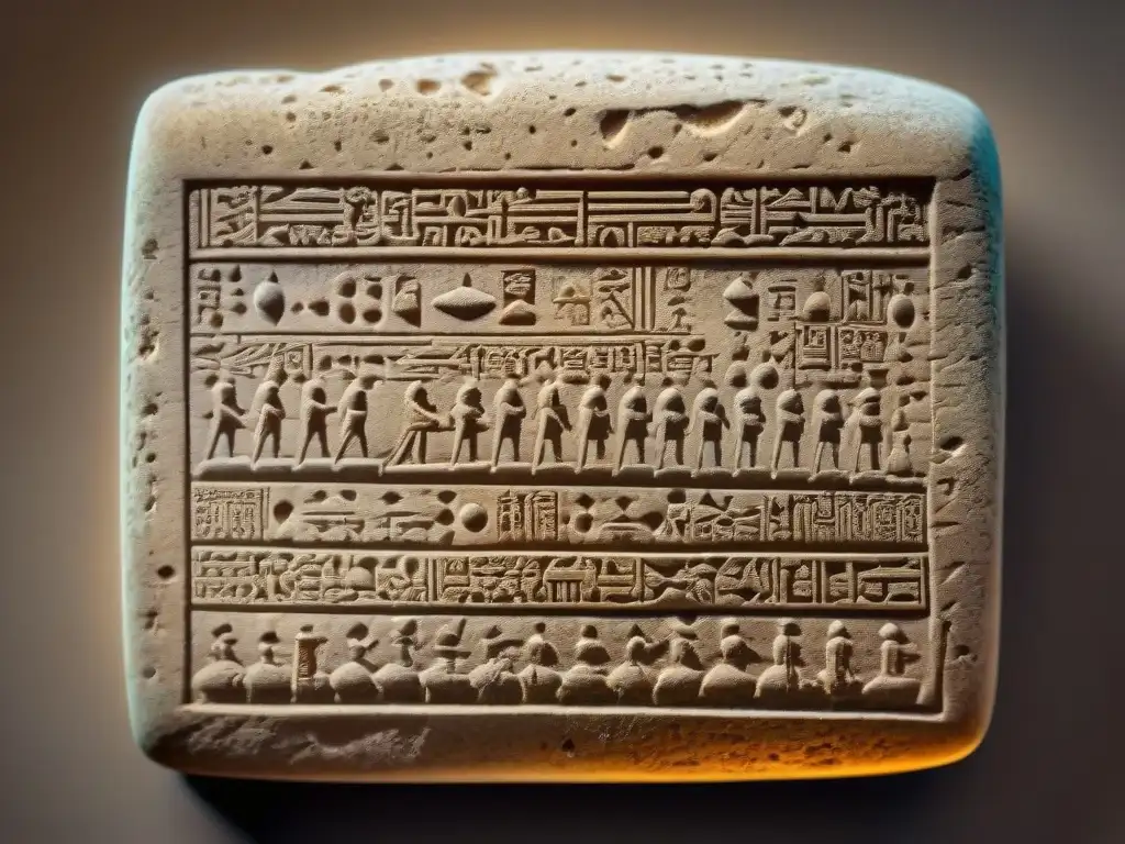 Tableta cuneiforme: arte ancestral en detalle Inspiradora influencia de la escritura cuneiforme en el arte tipográfico
