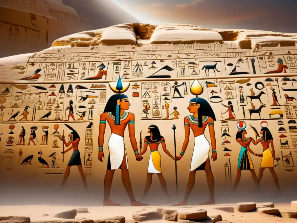 Misteriosos OVNIs en jeroglíficos egipcios: una vista detallada Intrigantes jeroglíficos del Antiguo Egipto muestran OVNIS misteriosos iluminando el cielo