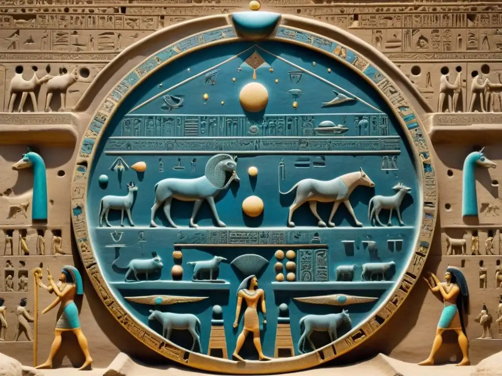 Intrincado zodiaco de Dendera: influencia astral en calendarios antiguos egipcios