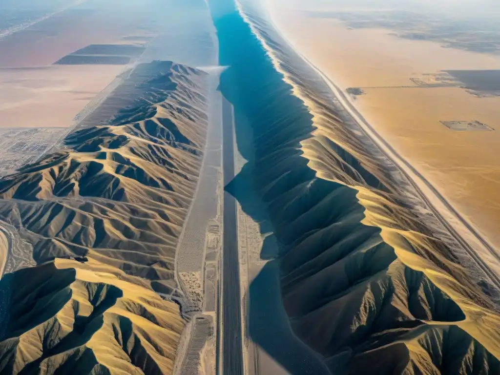 Intrincados diseños de las Líneas de Nazca destacan en esta foto aérea, resaltando su escala y precisión