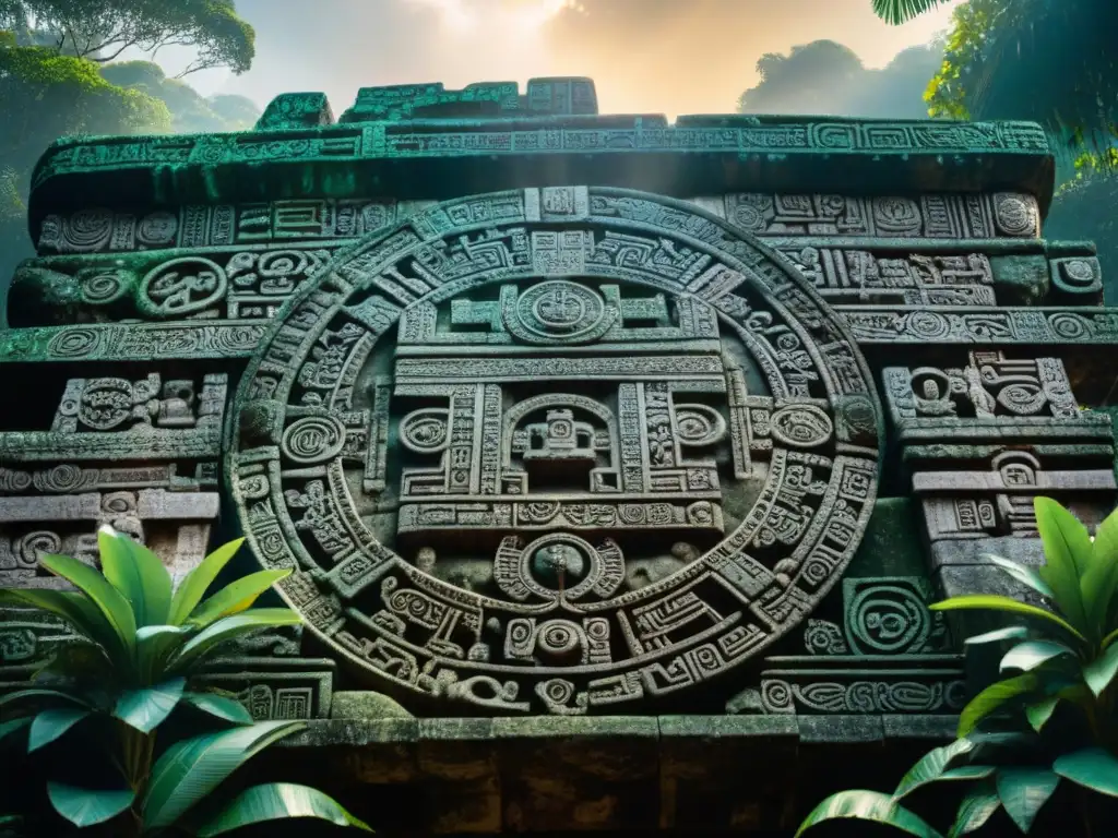 Intrincados grabados en ruinas Mayas con influencia extraterrestre en el calendario