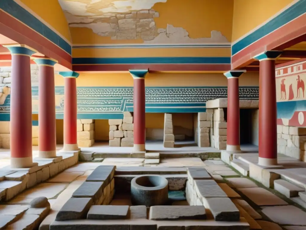 Explora los intrincados restos de Knossos, inspiración del Mito del Minotauro en Creta