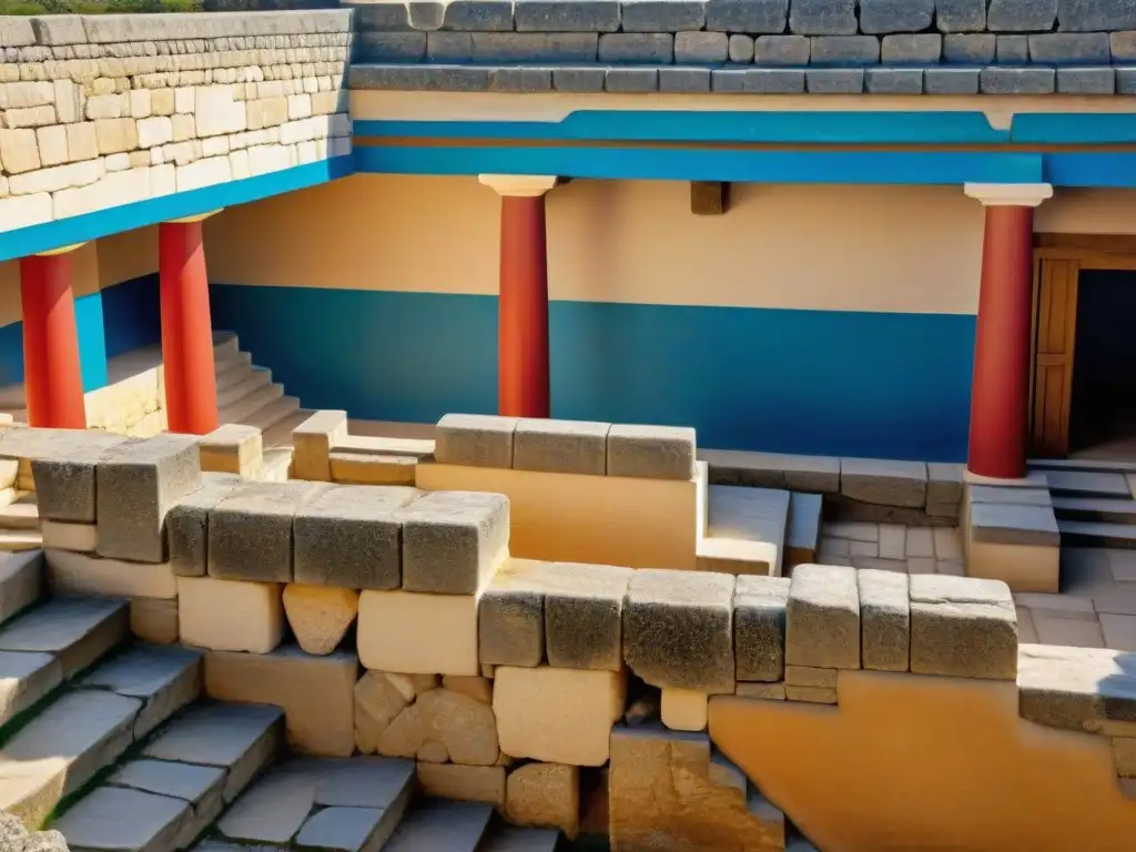 Explora el laberinto del legendario Palacio de Knossos en Creta, hogar del Minotauro