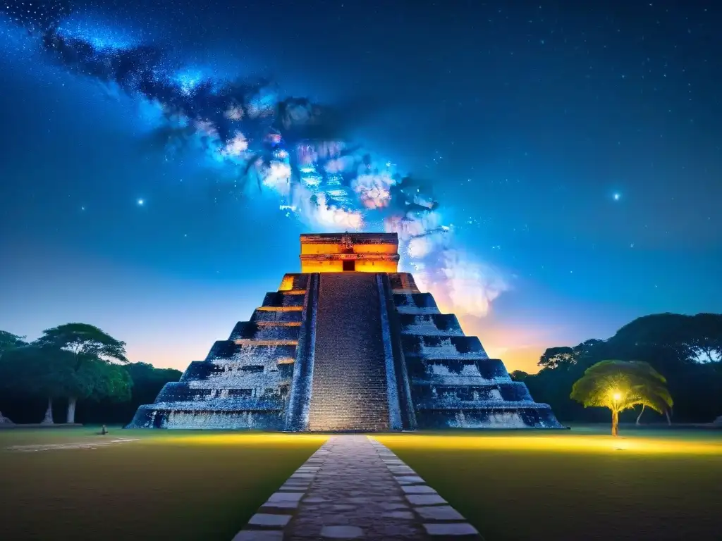 Venerando el legado astronómico maya de Chichén Itzá bajo un cielo estrellado