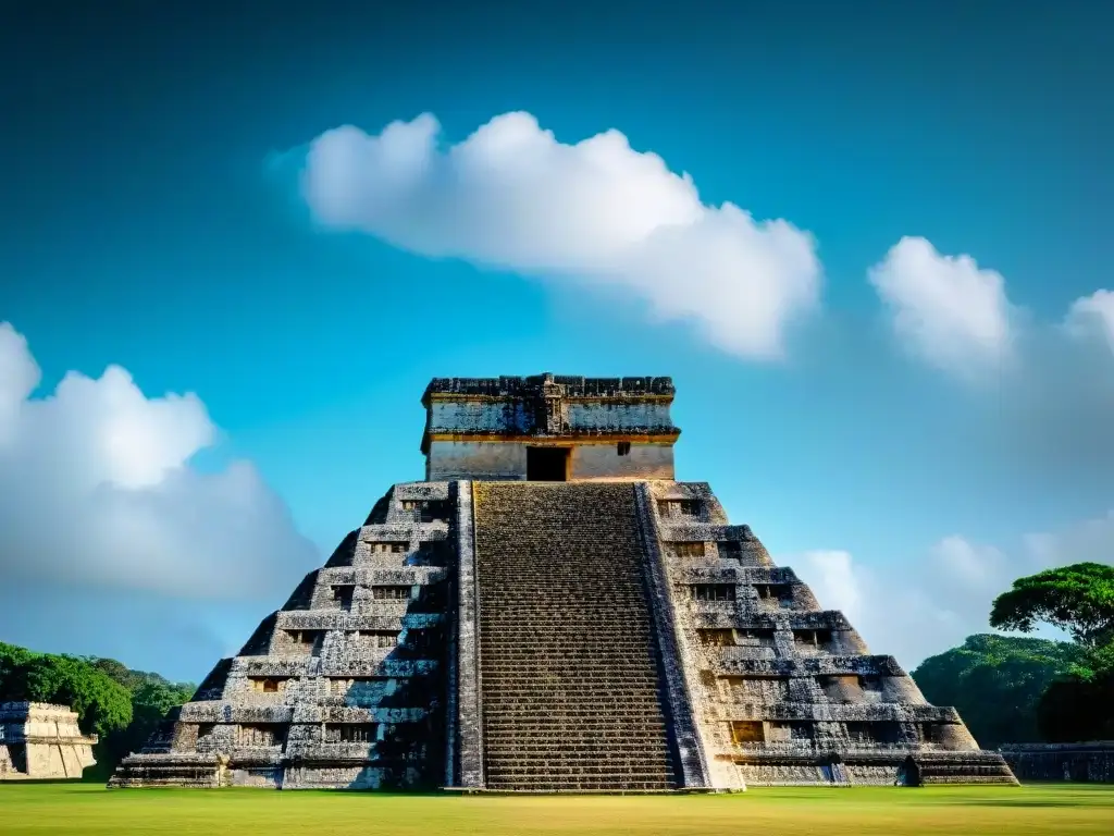 Explora el legado astronómico maya de Chichén Itzá a través de intrincadas carvings y glifos en El Castillo