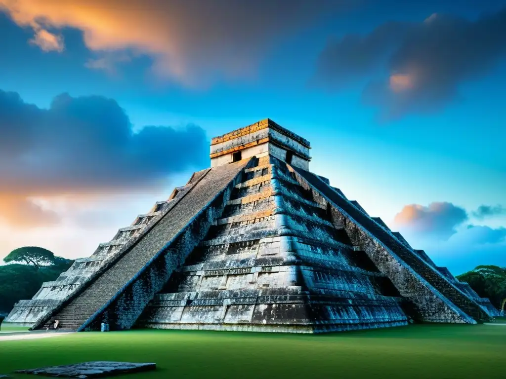 Majestuosa alineación astronómica en la pirámide de El Castillo en Chichén Itzá durante el equinoccio de primavera