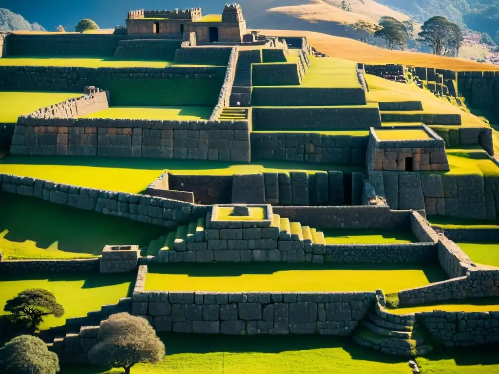 La majestuosidad de los misterios arquitectónicos incas en Sacsayhuamán, con piedras gigantes en perfecta armonía sin argamasa