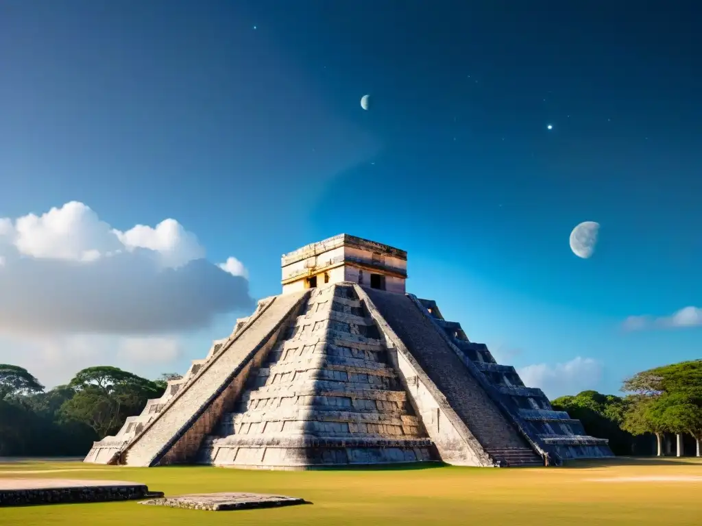 La majestuosidad del observatorio maya en Chichén Itzá, resaltando la precisión y significado danza planetas astronómicos