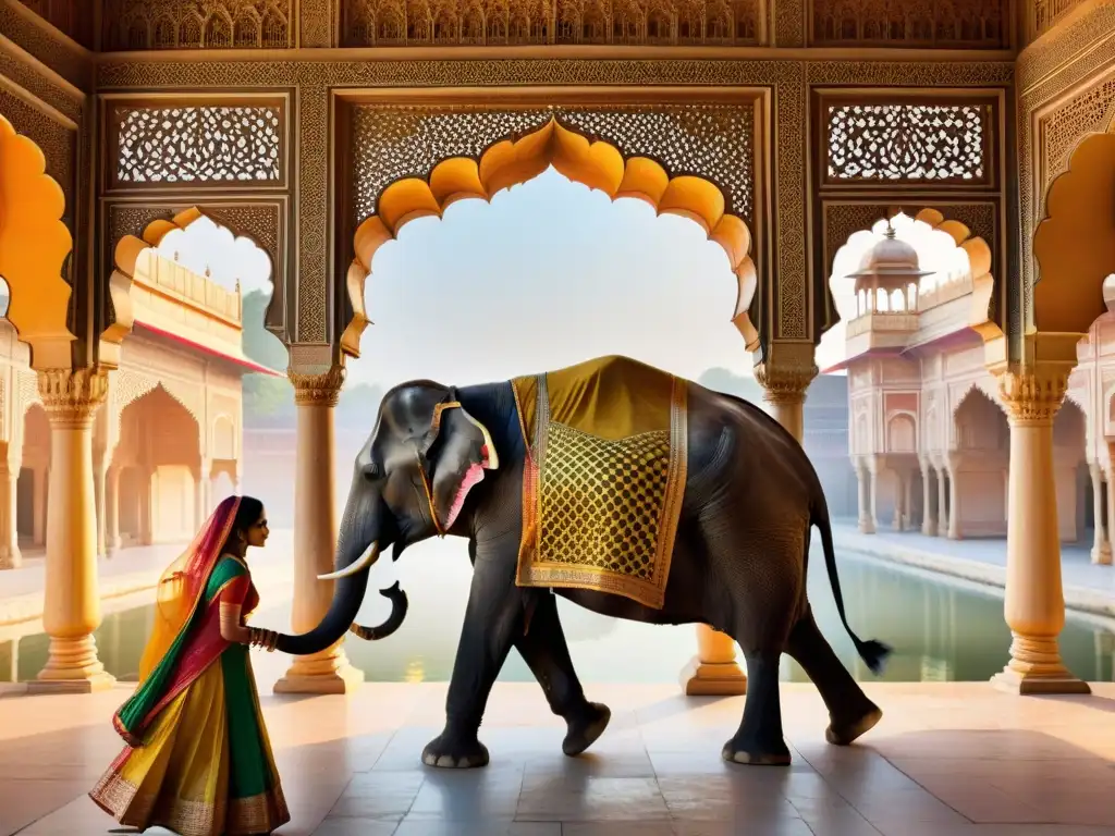 Explora la majestuosidad de los Palacios de la India Antigua en el Amber Palace de Jaipur, con sus intrincadas tallas y colores vibrantes