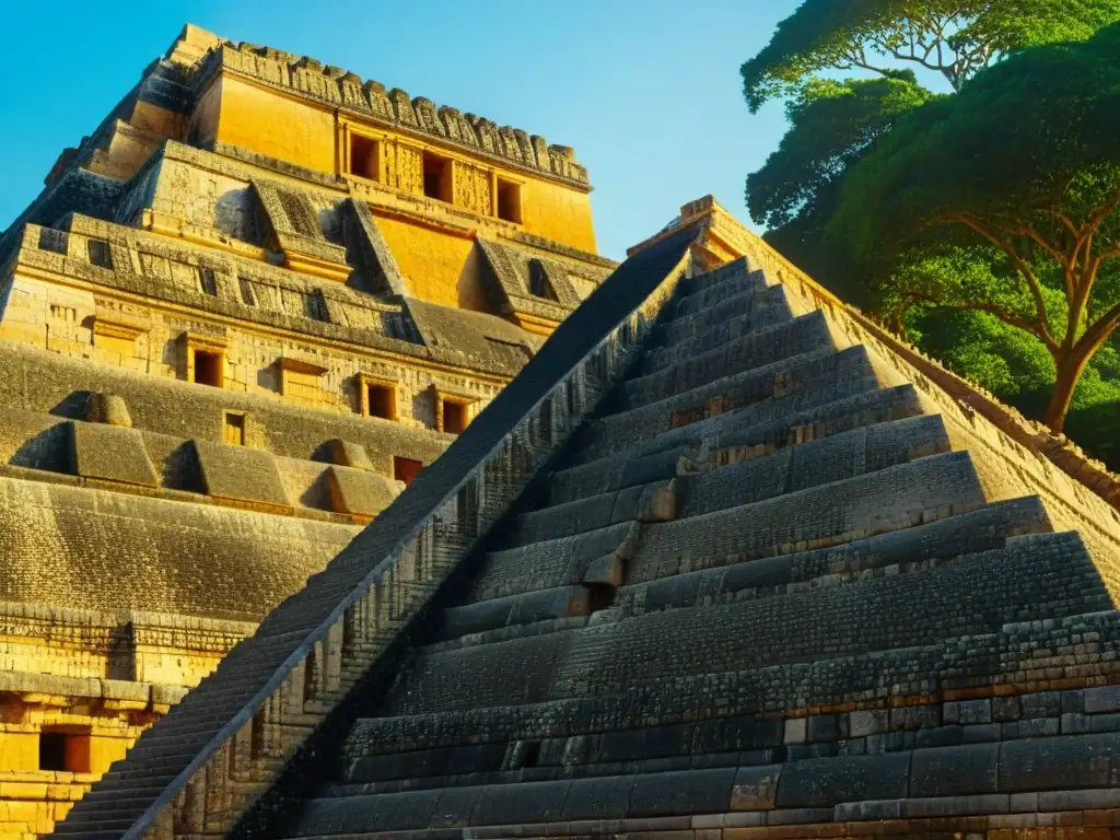 La majestuosidad de la Pirámide del Adivino en Uxmal: detalles arquitectónicos, juego de luces y sombras, artesanía maya y leyendas místicas