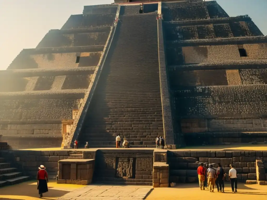 La majestuosidad de la Pirámide del Sol en Teotihuacán, resalta la arquitectura y la historia de la ciudad donde hombres se convierten en dioses