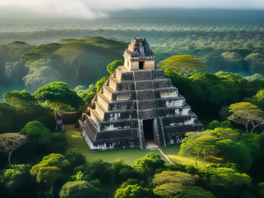 Descubre la majestuosidad de las Pirámides de Cobá, historia completa, entre la exuberante selva y la luz filtrándose