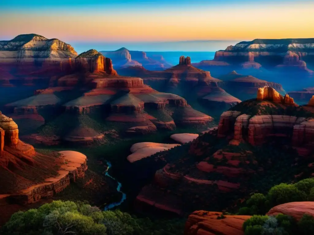 Maravillosas formaciones rojas de Sedona revelan secretos de la naturaleza al atardecer