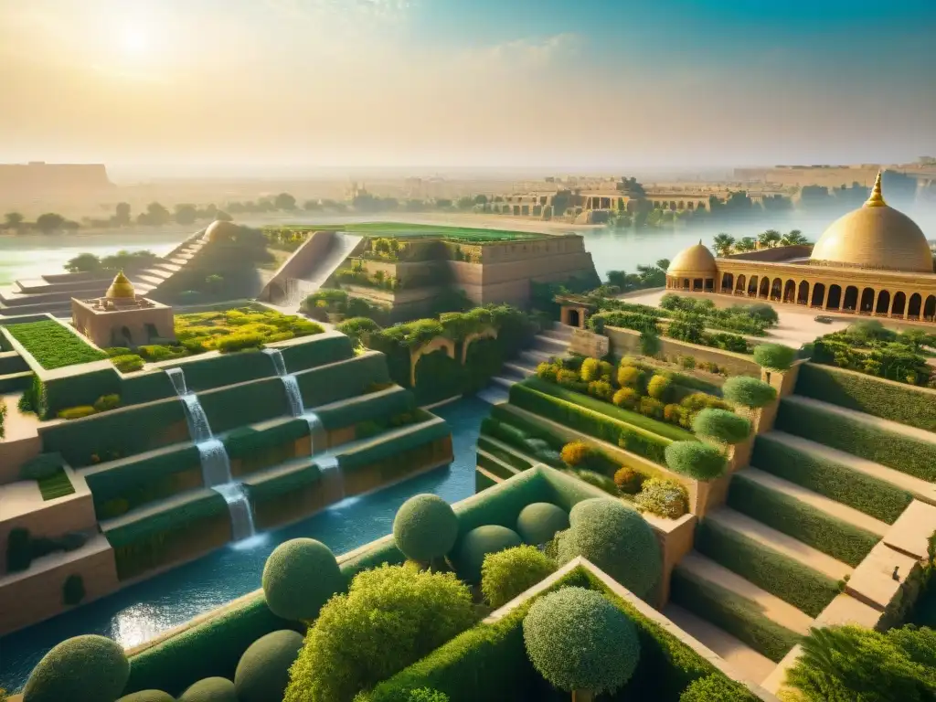 Maravillosos sistemas de irrigación en Mesopotamia, reflejados en los Jardines Colgantes de Babilonia