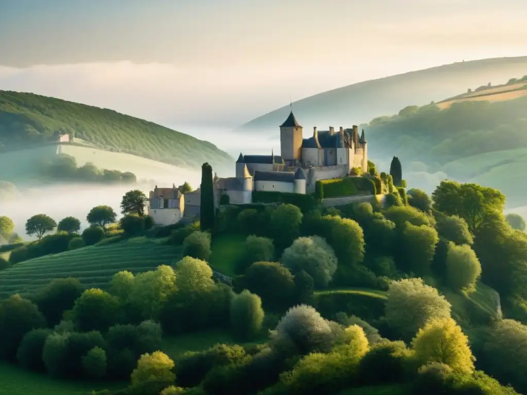 Descubre el misterio de RennesleChâteau en esta imagen de ensueño con su paisaje cautivador y ancestral